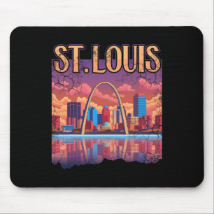 Tapis De Souris Arche de St Louis Gateway Missouri Cityscape Skyli