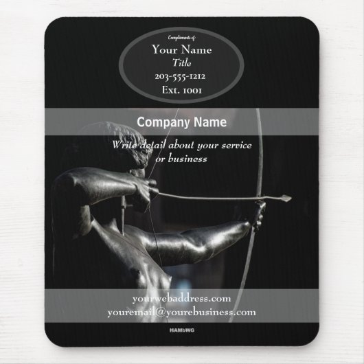 Tapis De Souris Archer à mousepad promotionnel - Pad à souris HAMb (Devant)