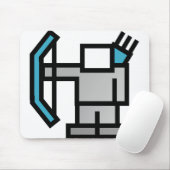 Tapis De Souris Archer en bleu (Avec souris)