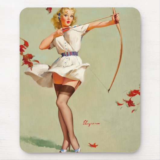 Tapis De Souris Archery Pin-up (Devant)