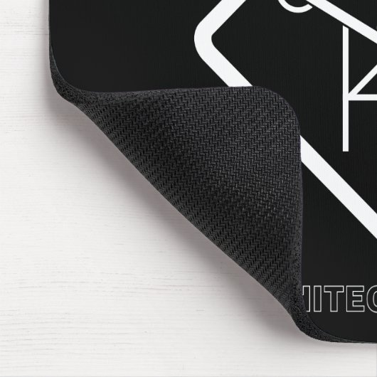 Tapis De Souris Architecte de précaution au travail (Coin)