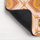Tapis De Souris Architecture hongroise rose jaune (Coin)