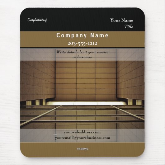 Tapis De Souris Architecture Mousepad promotionnelle HAMbyWG (Devant)