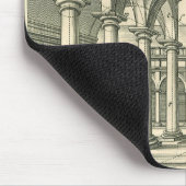 Tapis De Souris Architecture vintage, Cour romaine avec Colonnes (Coin)
