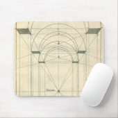 Tapis De Souris Architecture vintage, Perspective Arc Renaissance (Avec souris)