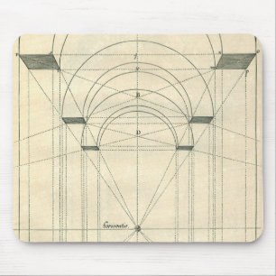 Tapis De Souris Architecture vintage, Perspective Arc Renaissance