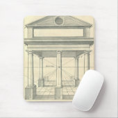 Tapis De Souris Architecture vintage, Portico romain avec Colonnes (Avec souris)