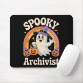 Tapis De Souris Archiviste éffrayant Cute Ghost Citrouille Archive (Avec souris)