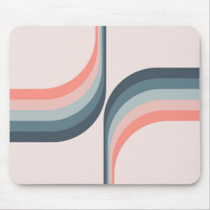 Tapis De Souris Arcs colorés de style rétro