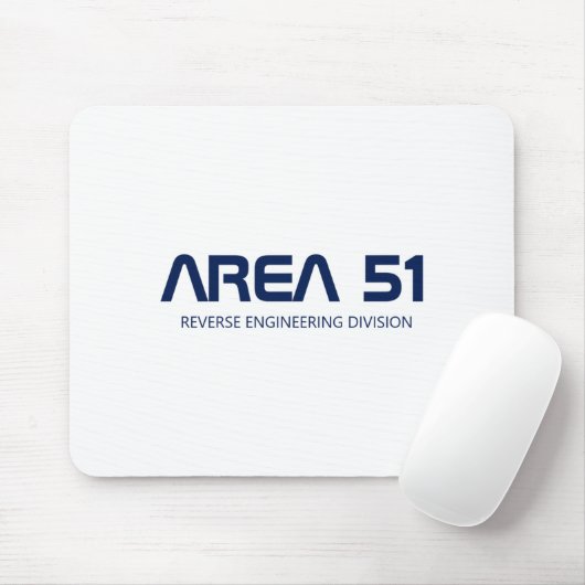Tapis De Souris Area 51 Reverse Engineering Alien Ufo Paranormal  (Avec souris)