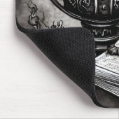 Tapis De Souris Argent Steampunk Cauldron Spellbooks et Potions (Coin)
