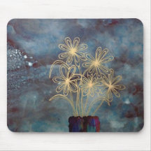 Tapis de souris argenté de nuit