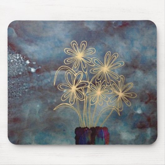 Tapis de souris argenté de nuit (Devant)