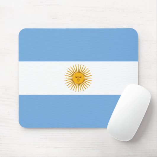 Tapis De Souris Argentina flag (Avec souris)