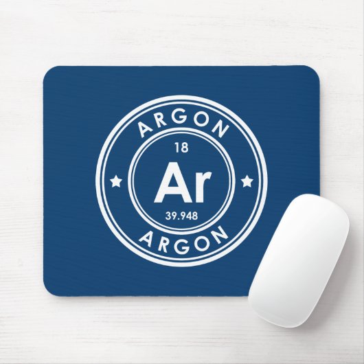 Tapis De Souris Argon Élément bleu Souris Pad (Avec souris)