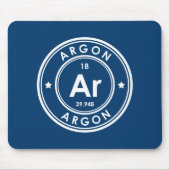 Tapis De Souris Argon Élément bleu Souris Pad (Devant)