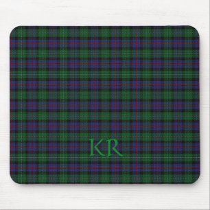 Tapis De Souris Argyll District Tartan avec monogramme / initiales