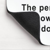 Tapis De Souris Arial Police Humour Mug (Coin)