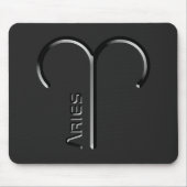 Tapis De Souris ARIES, Conception abstraite du signe zodiaque, (Devant)