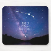 Tapis De Souris Aries | Constellation Zodiaque personnalisée (Devant)