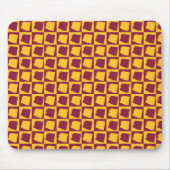 Tapis De Souris Arizona Checkered Maroon and Gold Pattern (Devant)