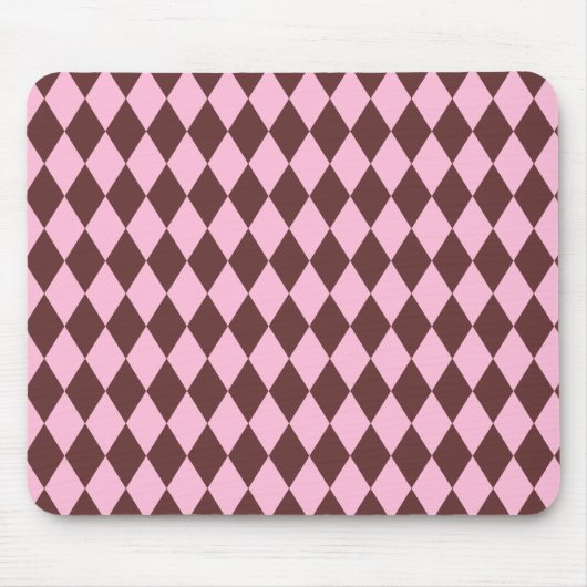 Tapis De Souris Arlequin Brown et rose (Devant)