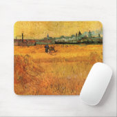Tapis De Souris Arles : Vue des champs de blé par Vincent van Gogh (Avec souris)