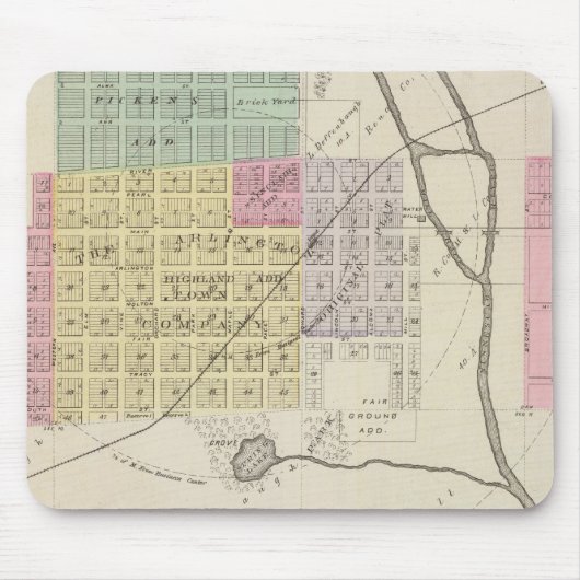 Tapis De Souris Arlington, Kansas (Devant)