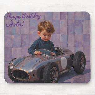 Tapis De Souris ARLO ~ Et sa VOITURE DE COURSE ~ Mousepad