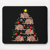 Tapis De Souris Armadillo Christmas Ornament Tree Funny Zookeeper  (Devant)