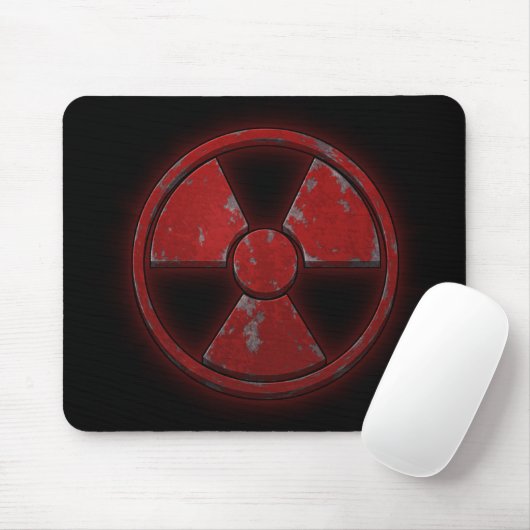 Tapis De Souris Arme nucléaire rouge (Avec souris)