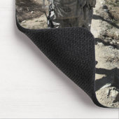 Tapis De Souris Armée nationale afghane et soldats américains (Coin)