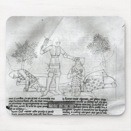 Tapis De Souris Armer un chevalier sur un champ de bataille (Devant)