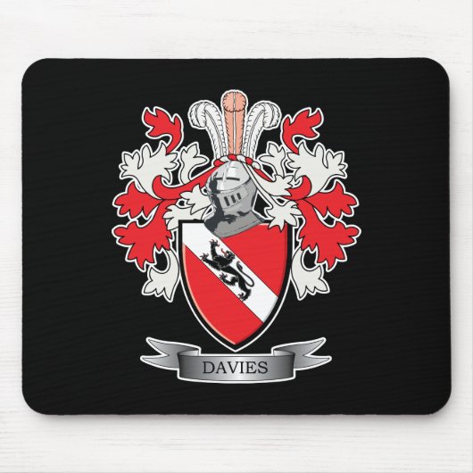 Tapis De Souris Armoiries de la famille Davies Crest (Devant)