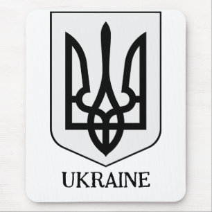 Tapis De Souris Armoiries de l'Ukraine Art minimaliste
