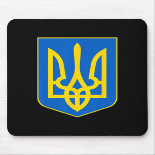 Tapis De Souris Armoiries de l'Ukraine Emblème ukrainien Symbole