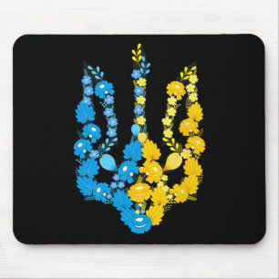 Tapis De Souris Armoiries de l'Ukraine en couleur nationale ukrain