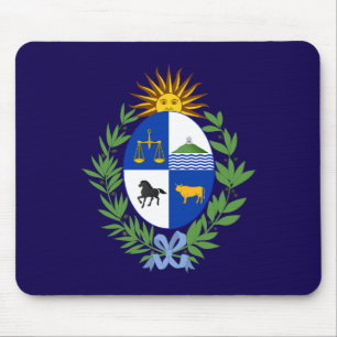 Tapis De Souris Armoiries de l'Uruguay symbole emblème drapeau du