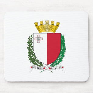 Tapis De Souris armoiries de Malte symbole emblème drapeau du pays