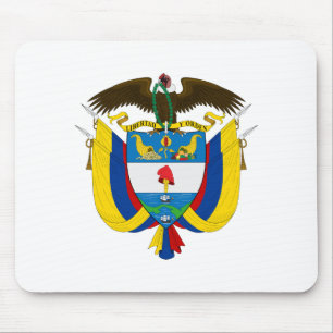 Tapis De Souris Armoiries de pays Colombie symbole emblème drapeau