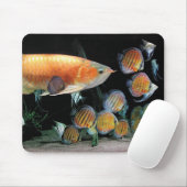 Tapis De Souris Arowana asiatiqueとPoissonDiscus (Avec souris)