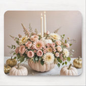 Tapis De Souris Arrangement d'automne rose (Devant)