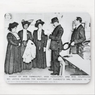 Tapis De Souris Arrestation de Mme Pankhurst