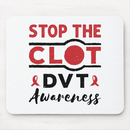 Tapis De Souris Arrêter la conscience Clot DVT Thrombose profonde  (Devant)