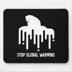 Tapis De Souris Arrêter le réchauffement climatique réchauffement