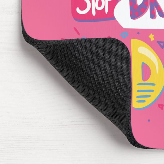 Tapis De Souris Arrêtez De Rêver, Commencez À Faire Du Violet Somb (Coin)