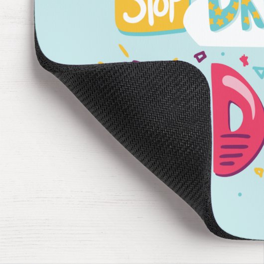 Tapis De Souris Arrêtez De Rêver, Commencez À Faire Pale Turquoise (Coin)