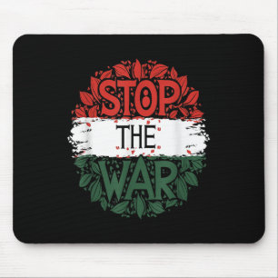 Tapis De Souris Arrêtez la guerre, anti-guerre, Palestine libre, P
