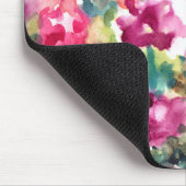 Tapis De Souris Arrière - plan abstrait rose de fleur d'aquarelle (Coin)