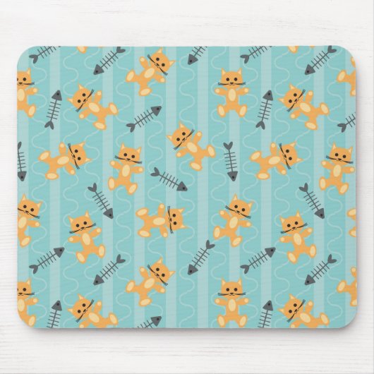 Tapis De Souris arrière - plan avec des chats (Devant)